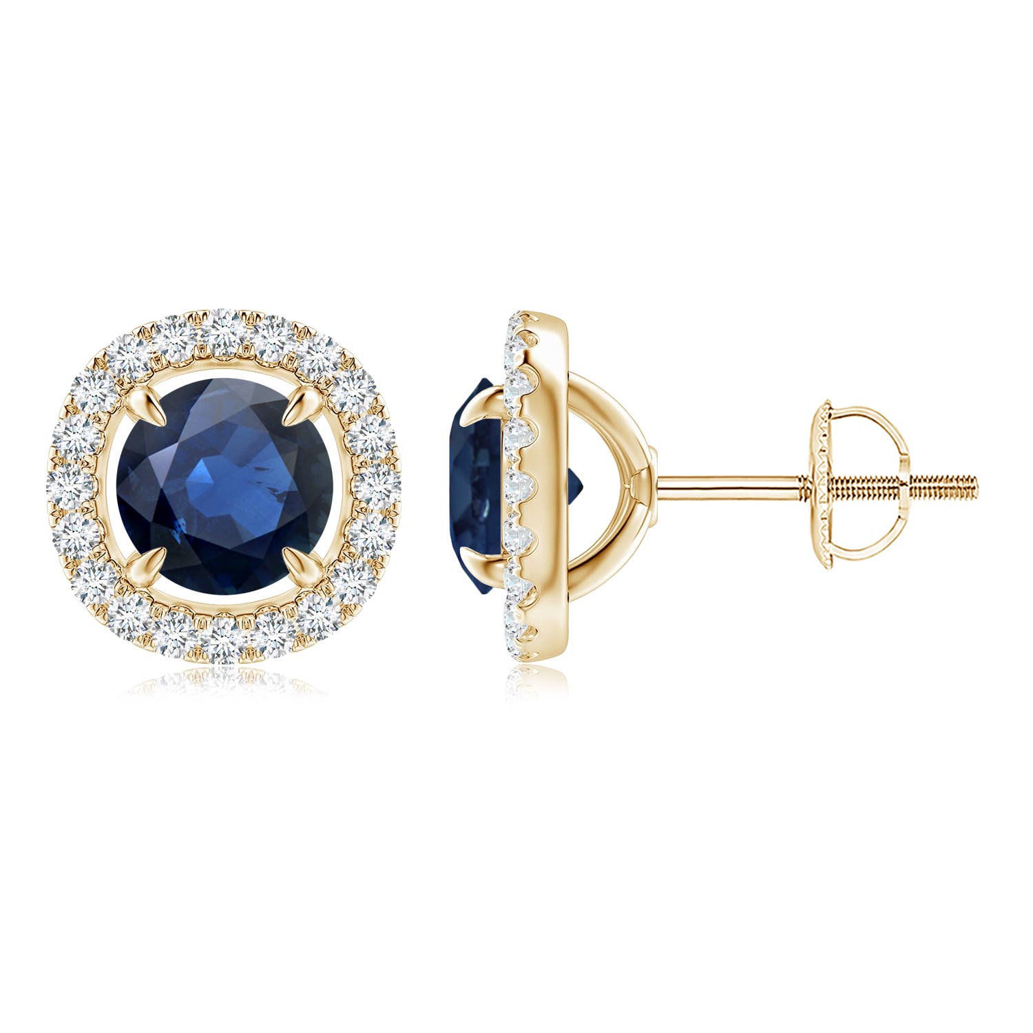 AA - Blue Sapphire / 2.4 CT / 14 KT Yellow Gold