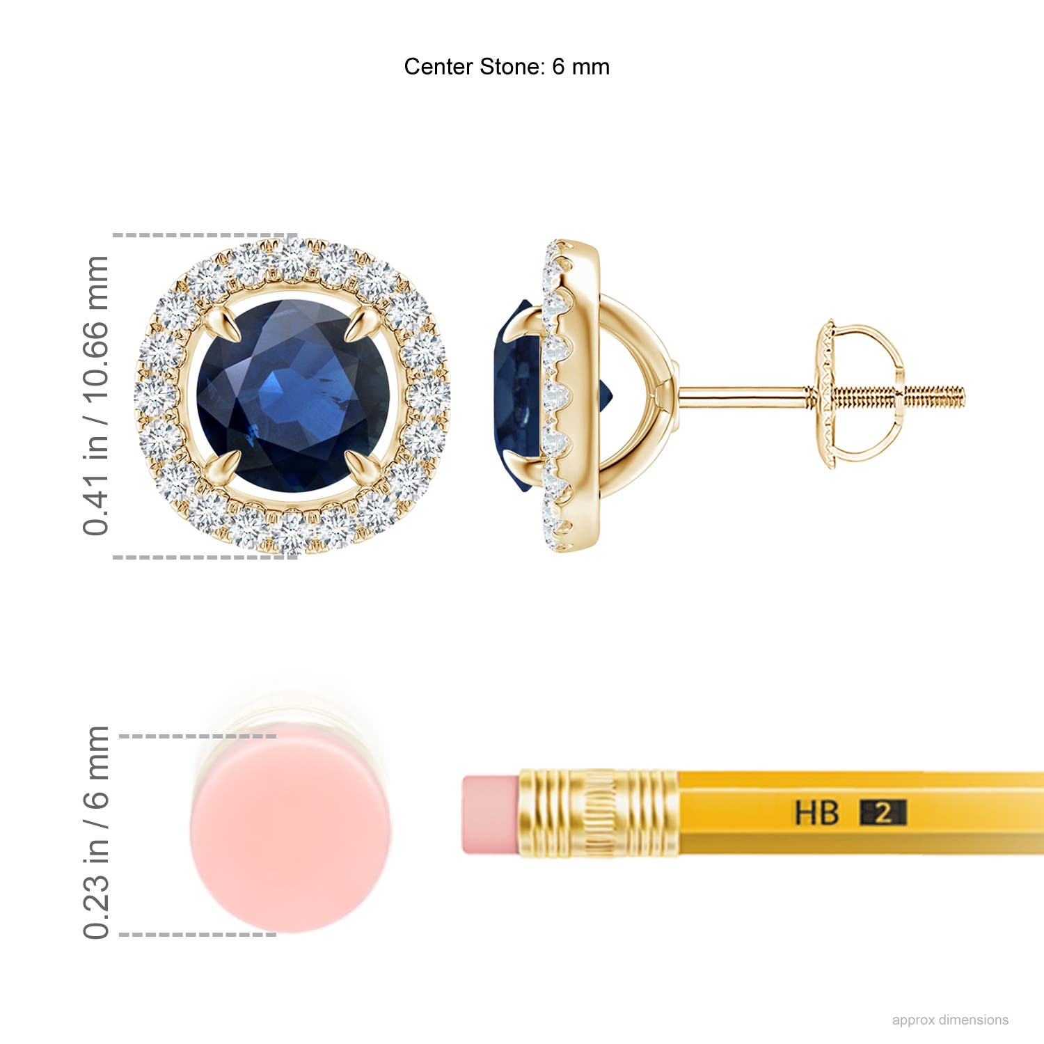 AA - Blue Sapphire / 2.4 CT / 14 KT Yellow Gold