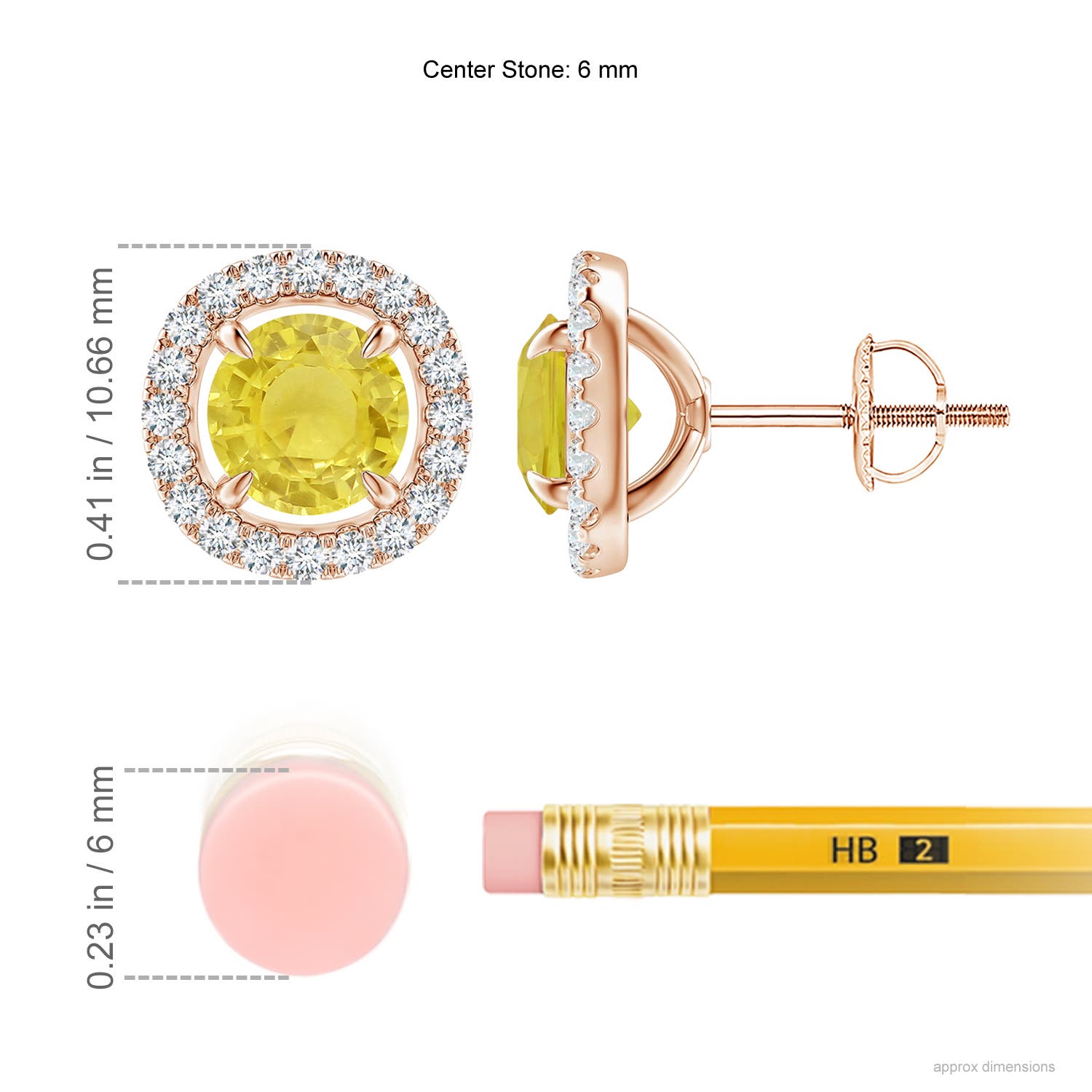 A - Yellow Sapphire / 2.4 CT / 14 KT Rose Gold