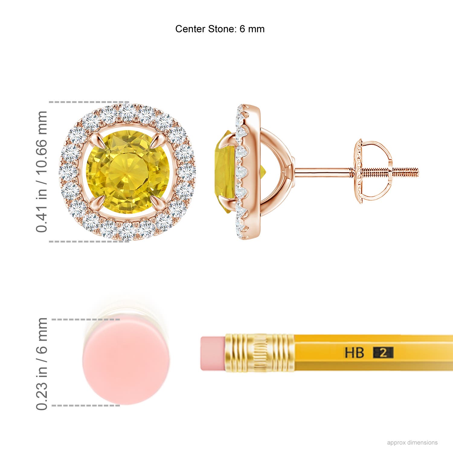 AAA - Yellow Sapphire / 2.4 CT / 14 KT Rose Gold