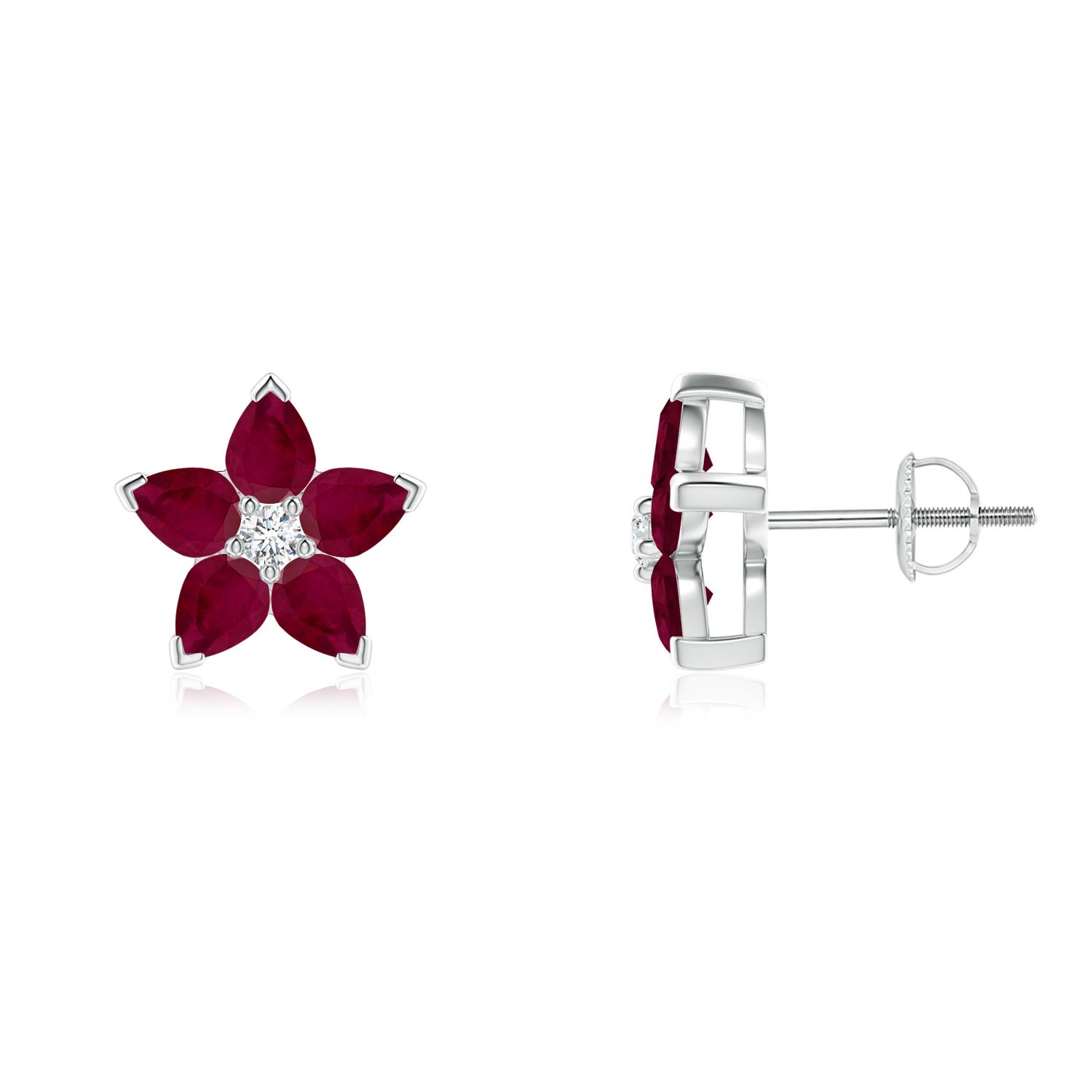 A - Ruby / 1.77 CT / 14 KT White Gold