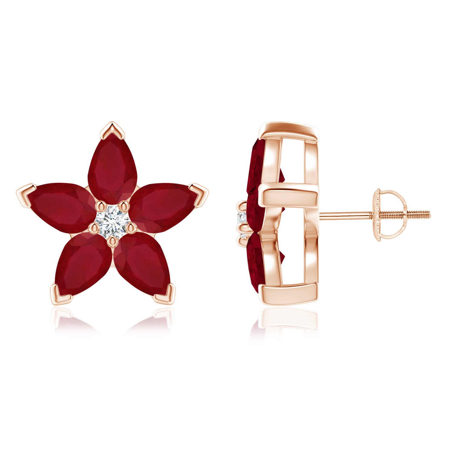 AA - Ruby / 4.14 CT / 14 KT Rose Gold