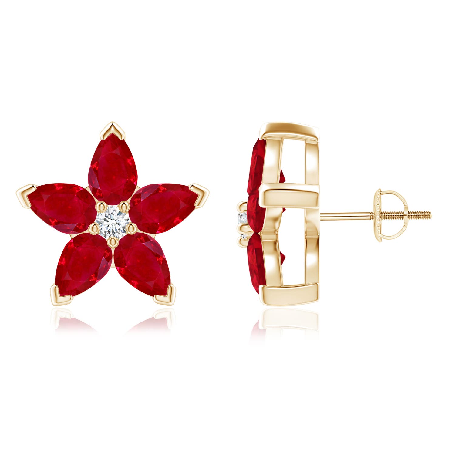 AAA - Ruby / 4.14 CT / 14 KT Yellow Gold