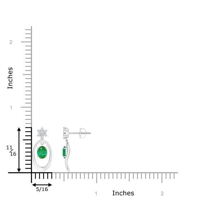 AA - Emerald / 0.74 CT / 14 KT White Gold