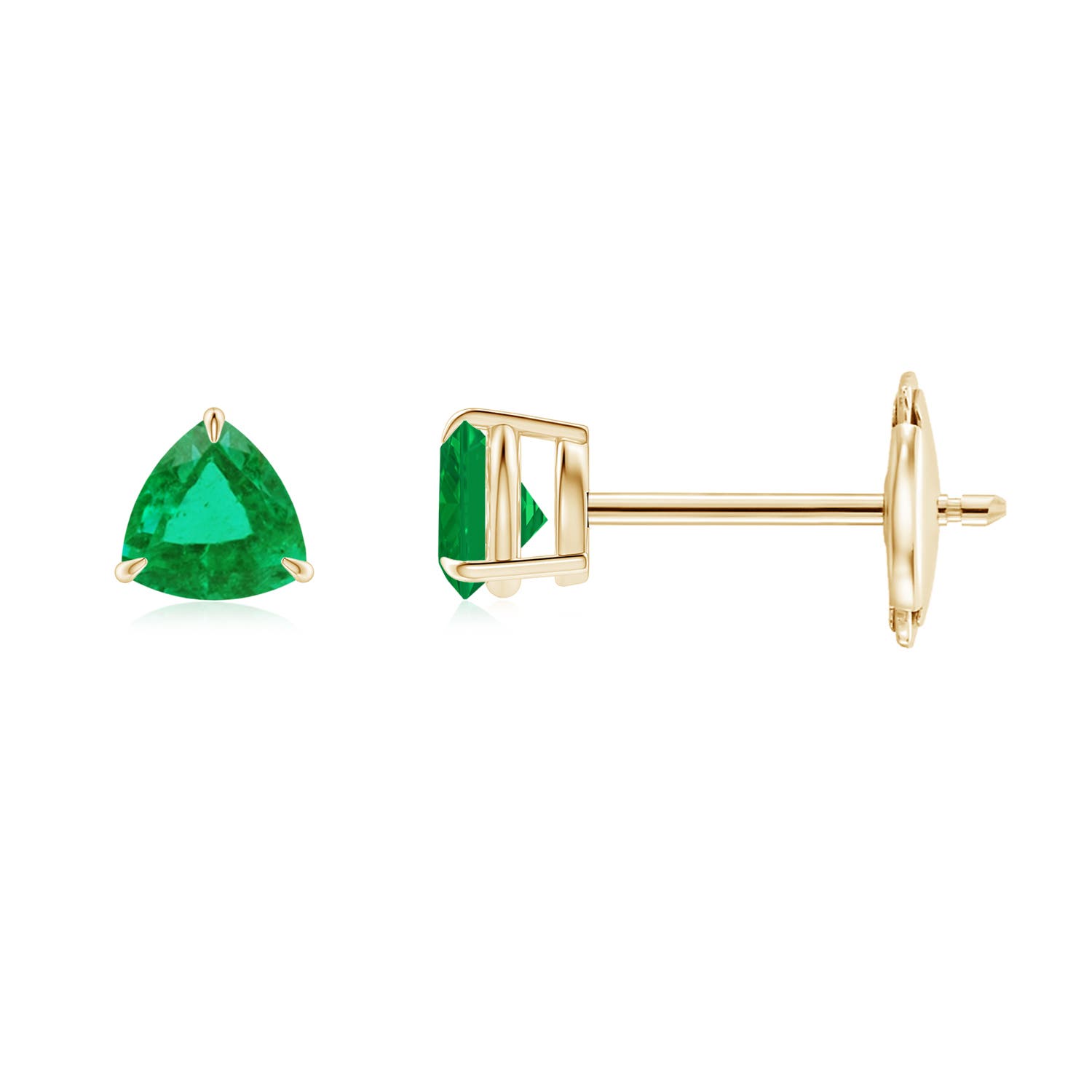 AA - Emerald / 0.44 CT / 14 KT Yellow Gold