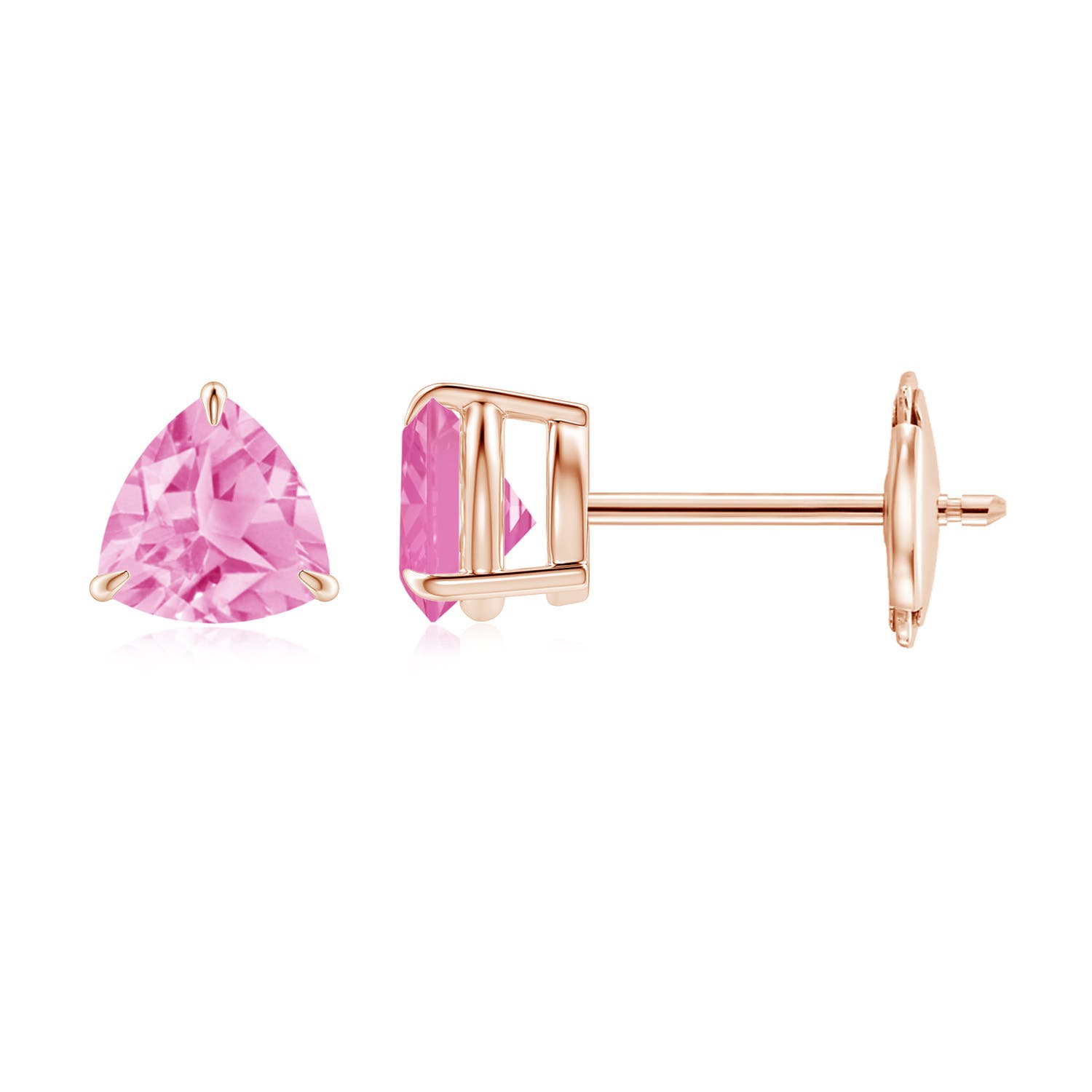 A - Pink Sapphire / 1.1 CT / 14 KT Rose Gold