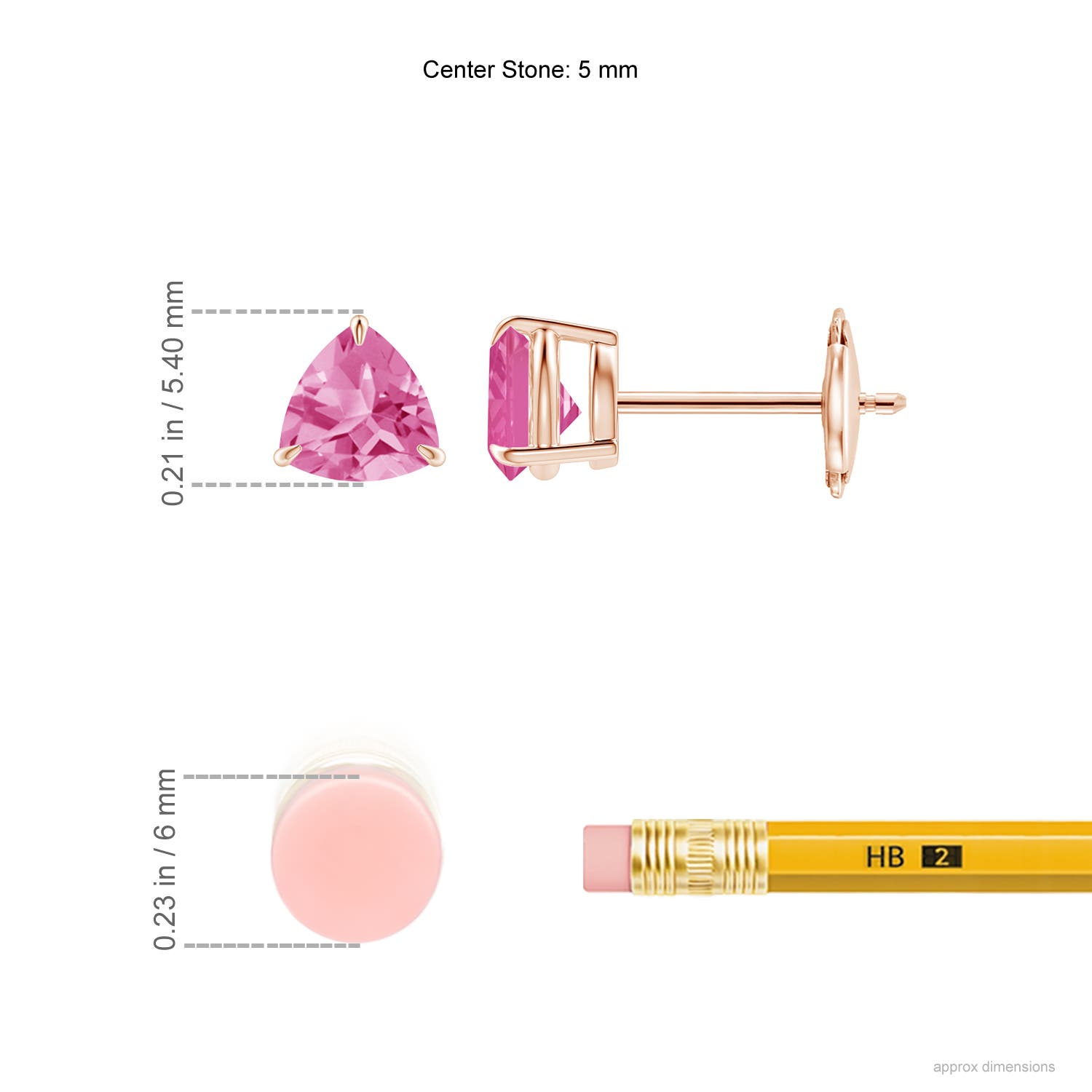 AA - Pink Sapphire / 1.1 CT / 14 KT Rose Gold