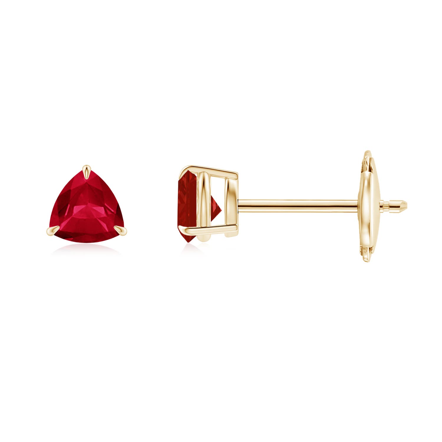 AA - Ruby / 0.5 CT / 14 KT Yellow Gold