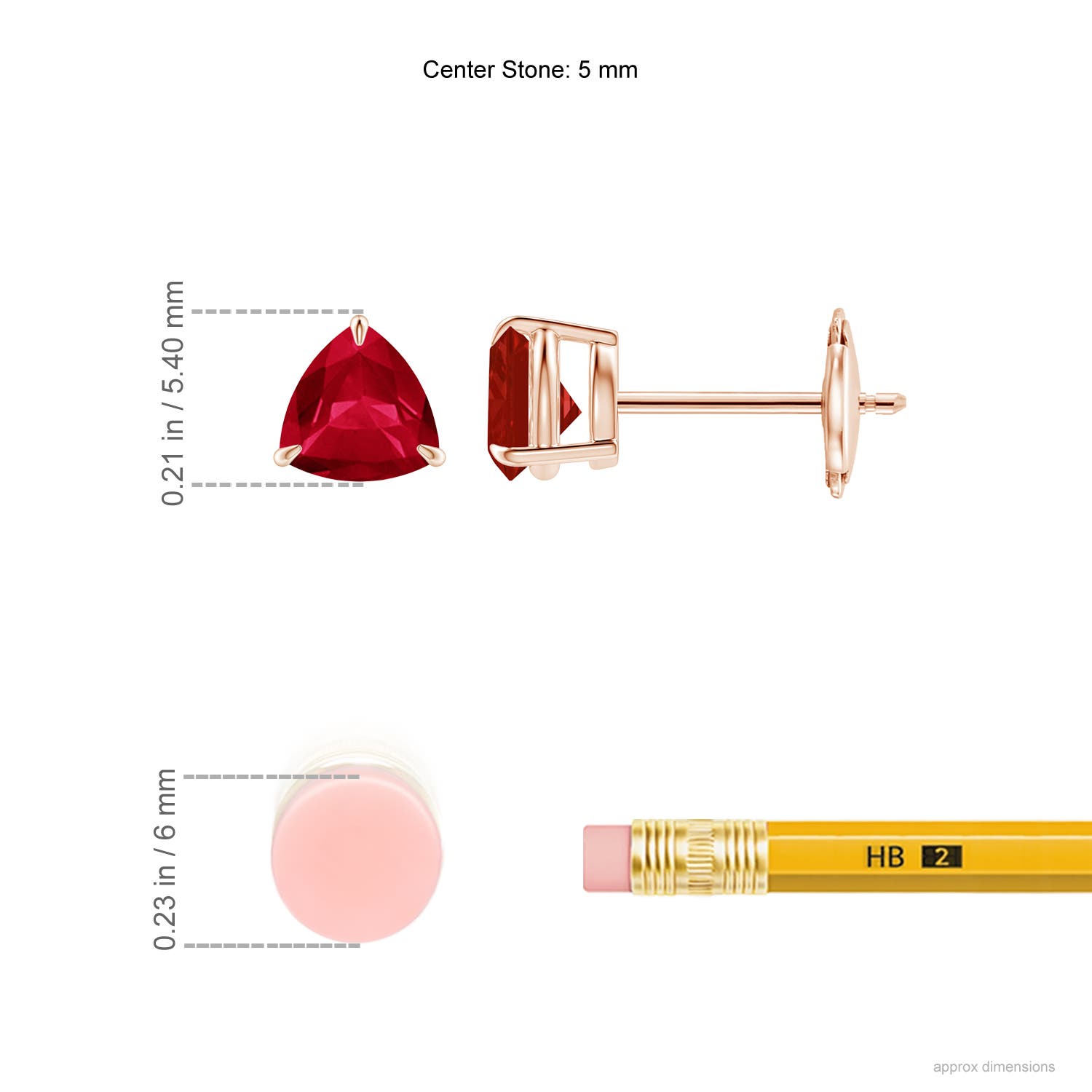 AA - Ruby / 1.1 CT / 14 KT Rose Gold