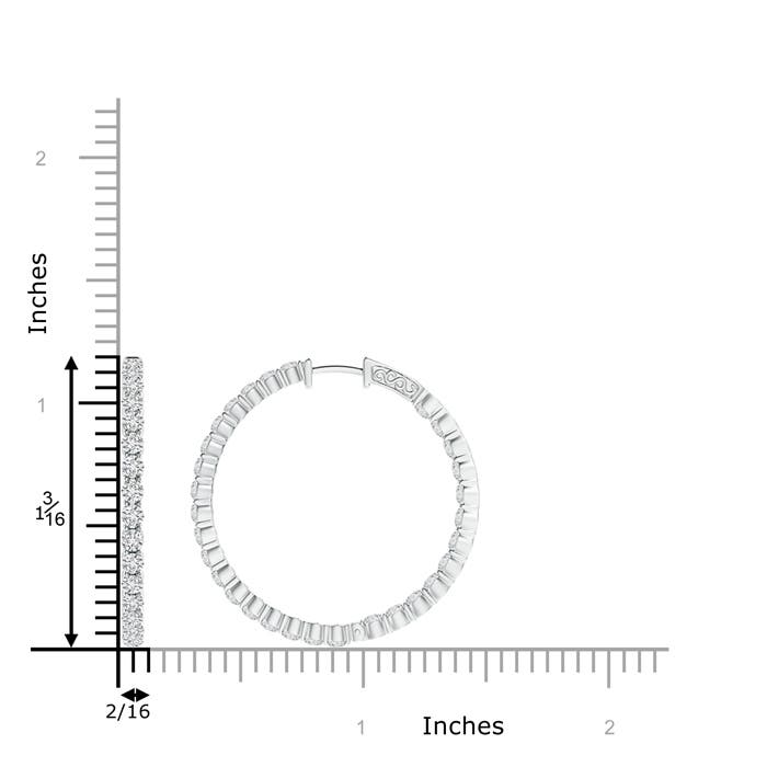 H, SI2 / 2.34 CT / 14 KT White Gold