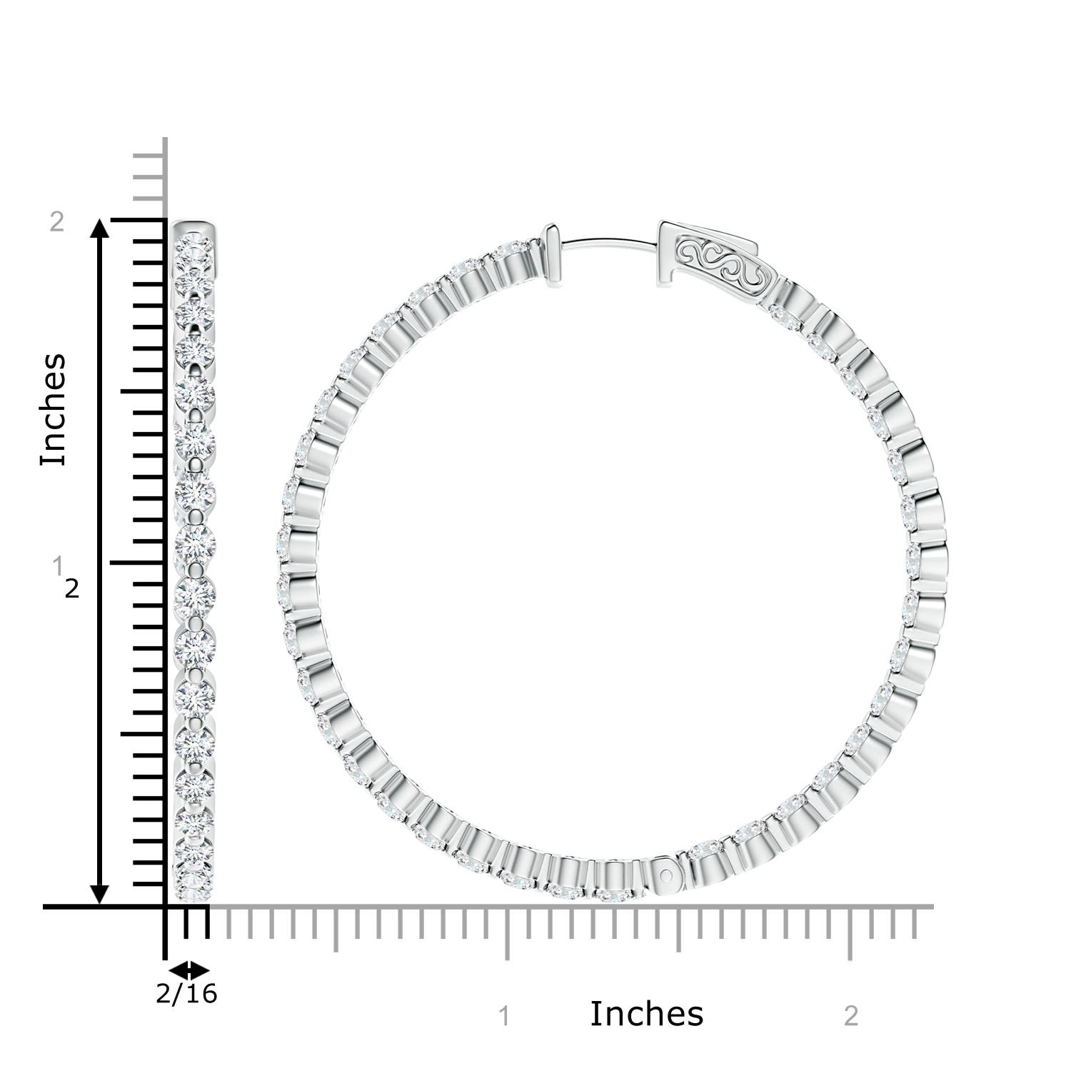 F-G, VS / 5.18 CT / 14 KT White Gold