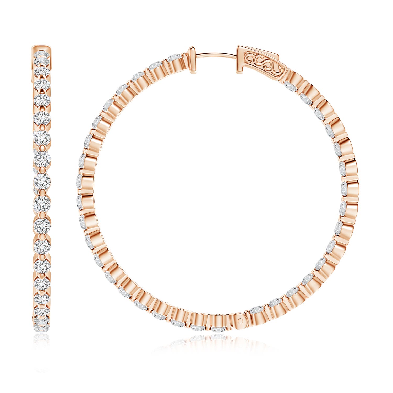 H, SI2 / 5.18 CT / 14 KT Rose Gold