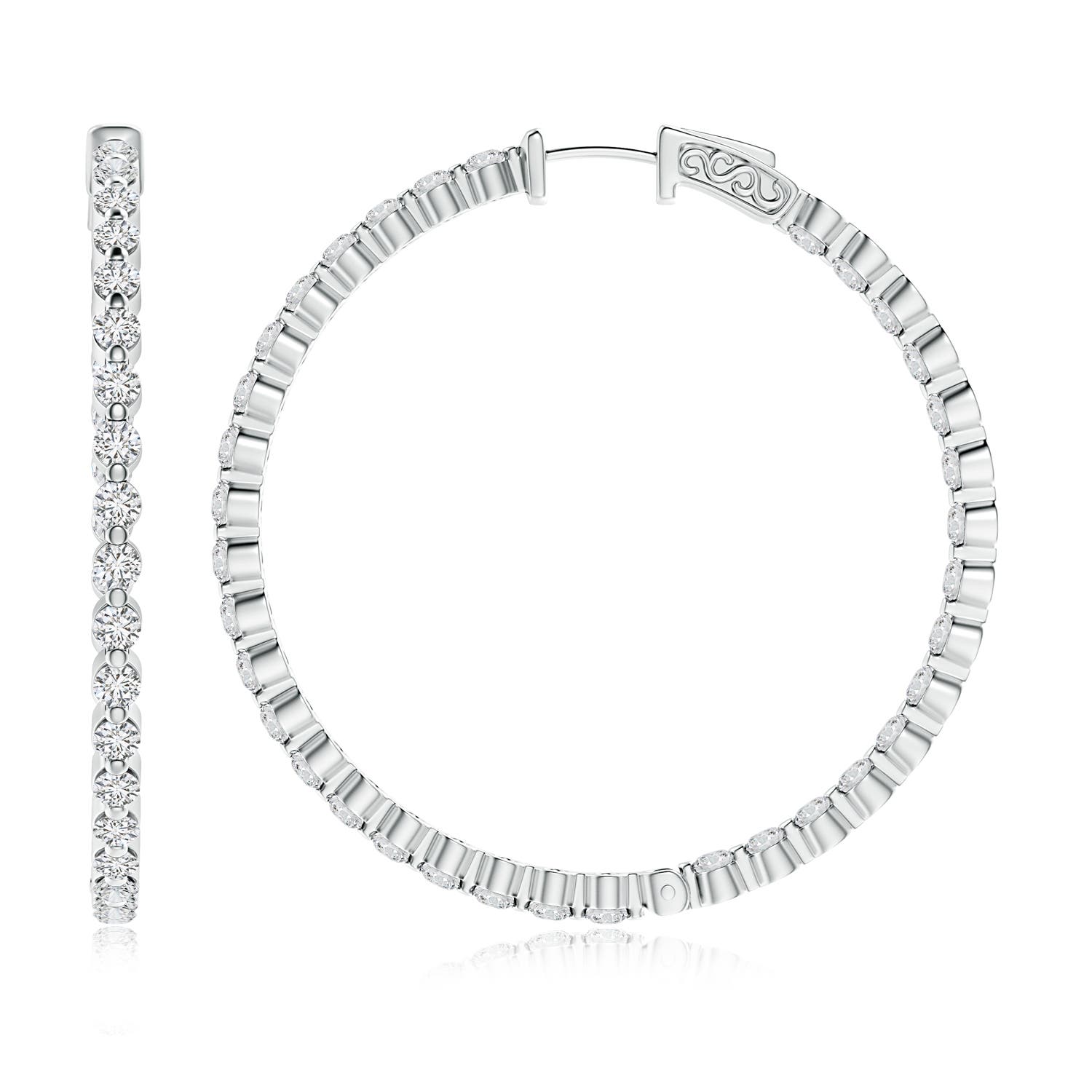 H, SI2 / 5.18 CT / 14 KT White Gold