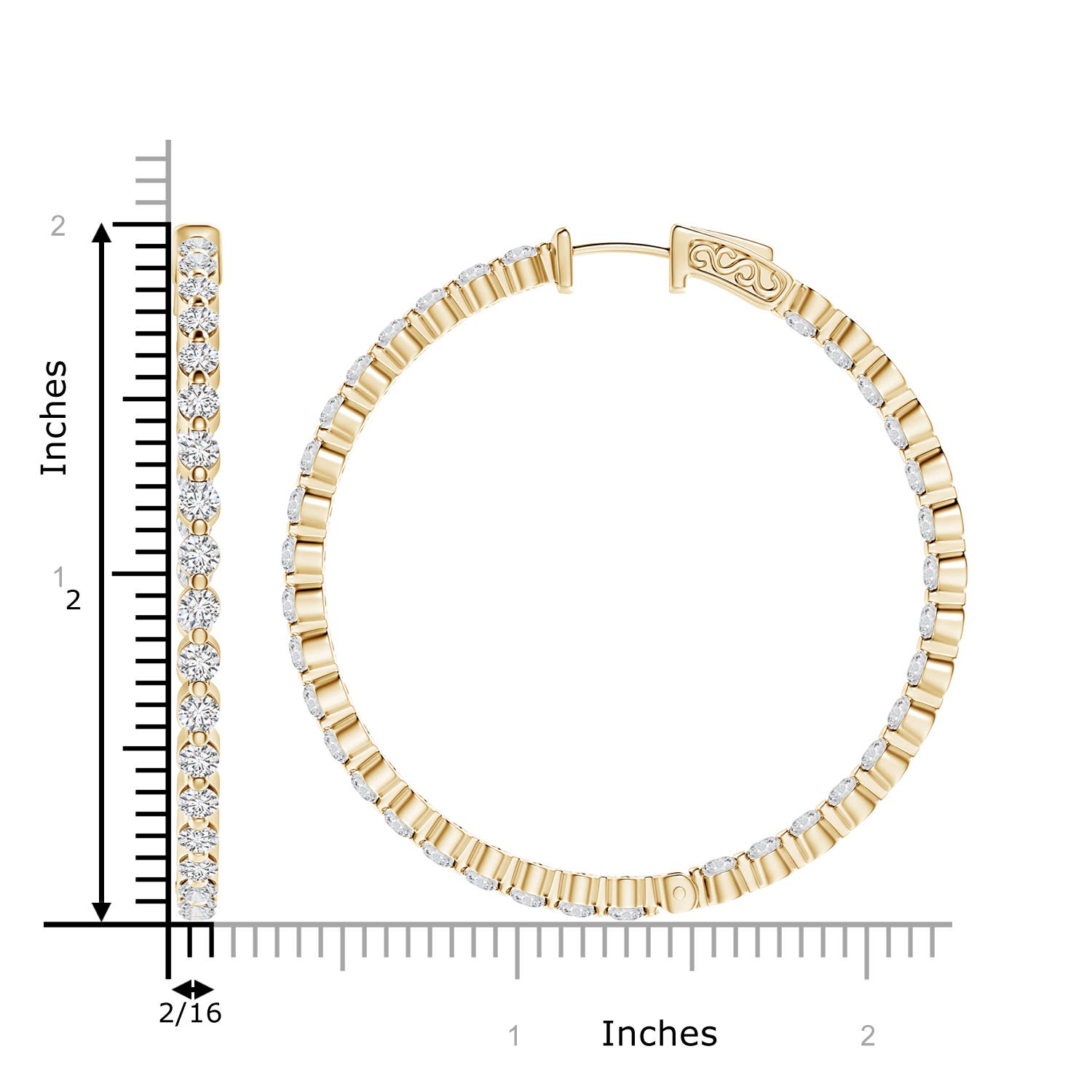 H, SI2 / 5.18 CT / 14 KT Yellow Gold