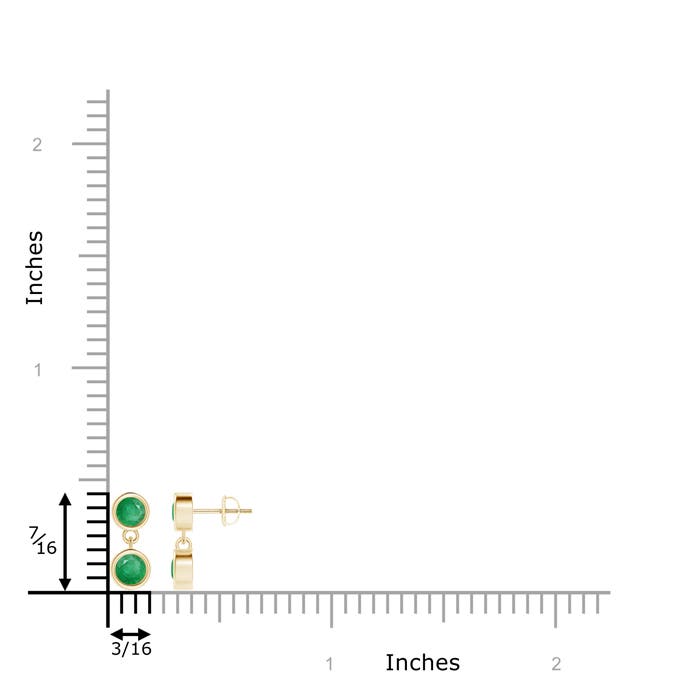 A - Emerald / 0.72 CT / 14 KT Yellow Gold