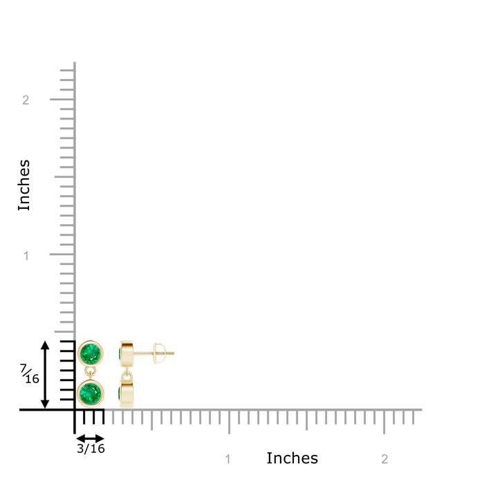 AAA - Emerald / 0.72 CT / 14 KT Yellow Gold