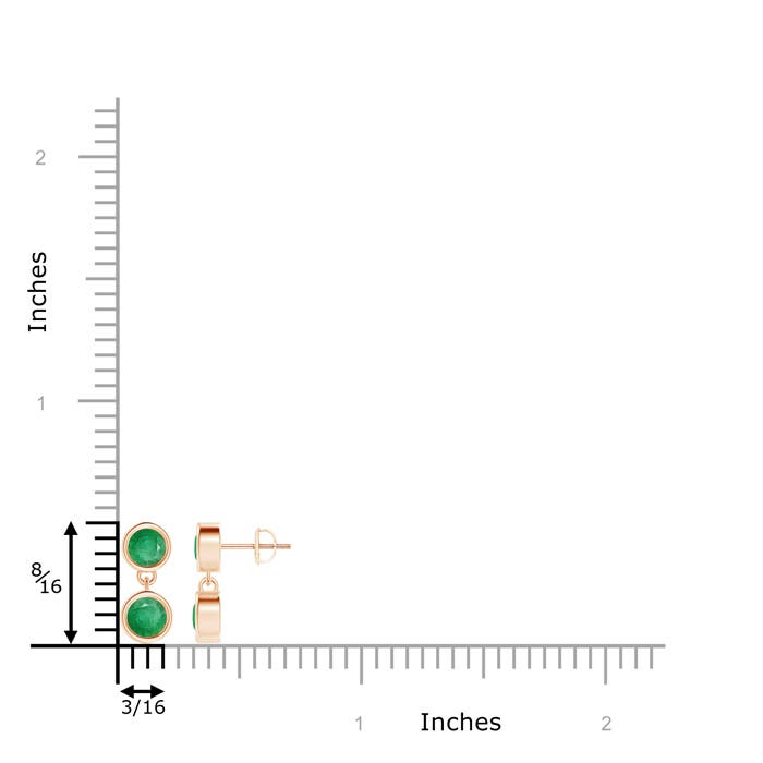 A - Emerald / 0.94 CT / 14 KT Rose Gold