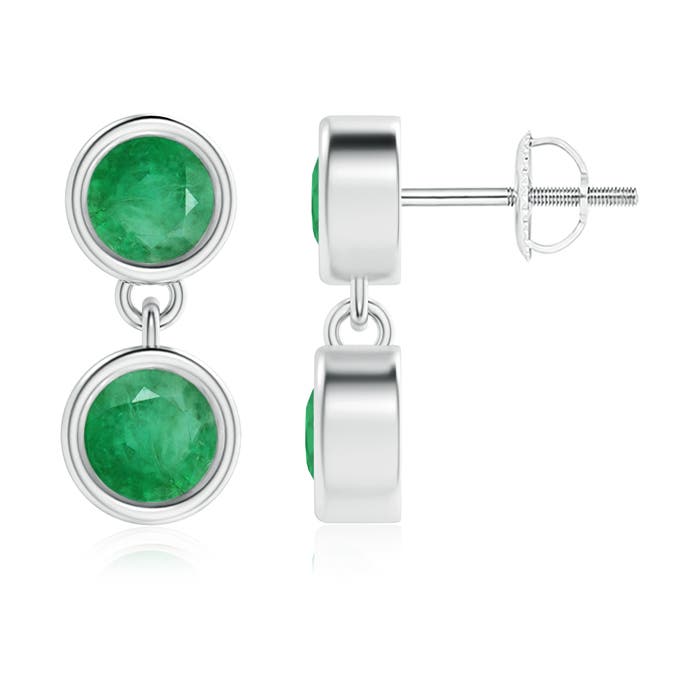 A - Emerald / 0.94 CT / 14 KT White Gold