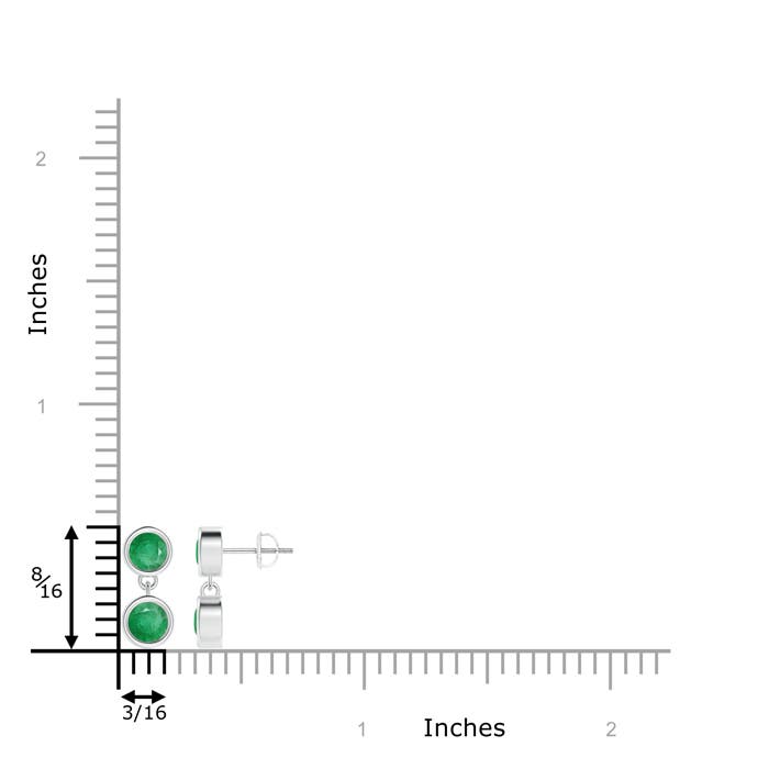 A - Emerald / 0.94 CT / 14 KT White Gold