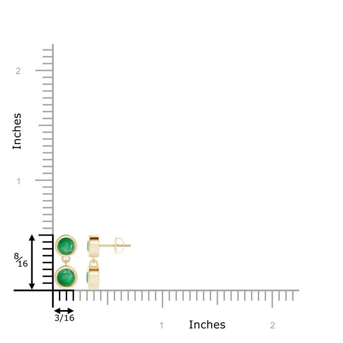 A - Emerald / 0.94 CT / 14 KT Yellow Gold