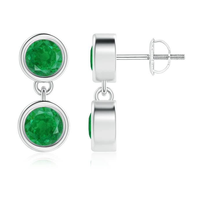 AA - Emerald / 0.94 CT / 14 KT White Gold