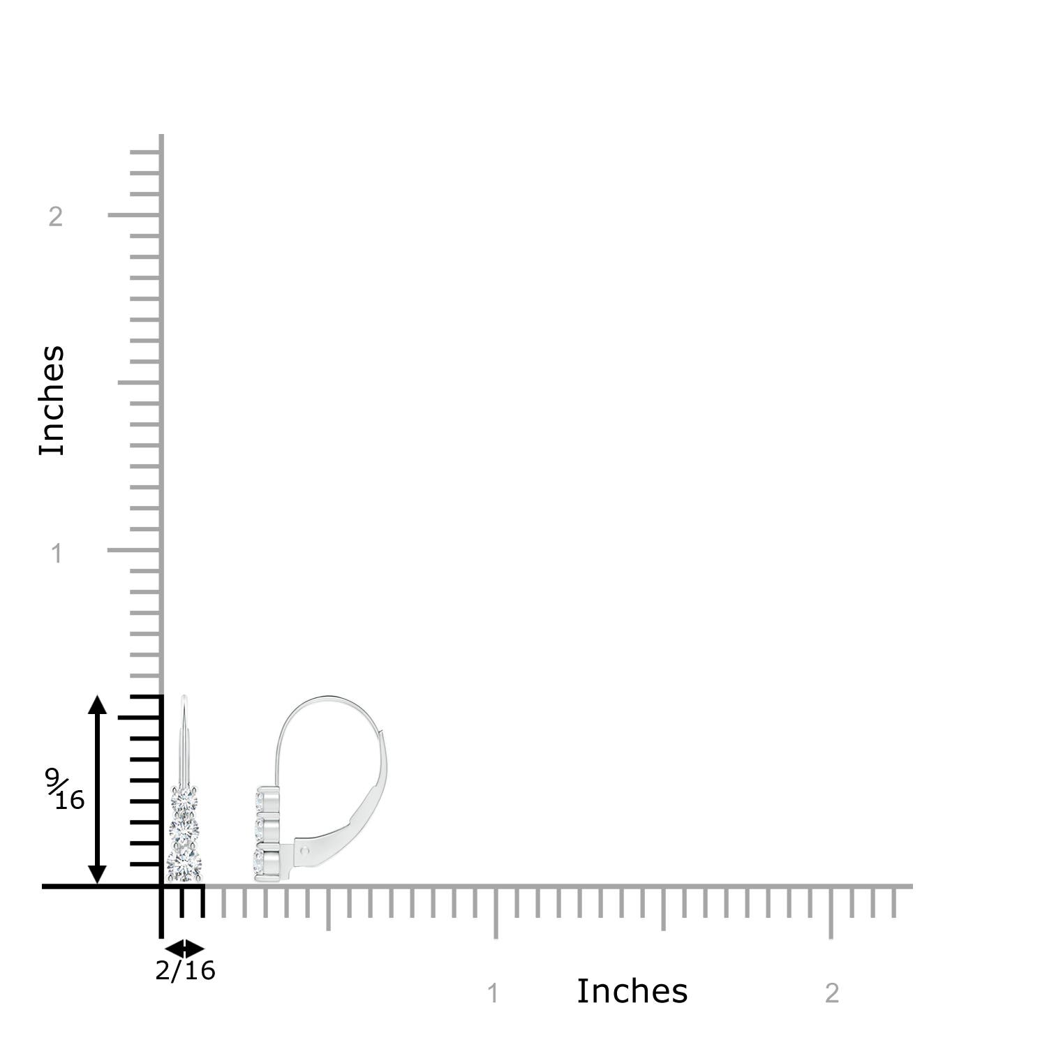 G, VS2 / 0.37 CT / 14 KT White Gold