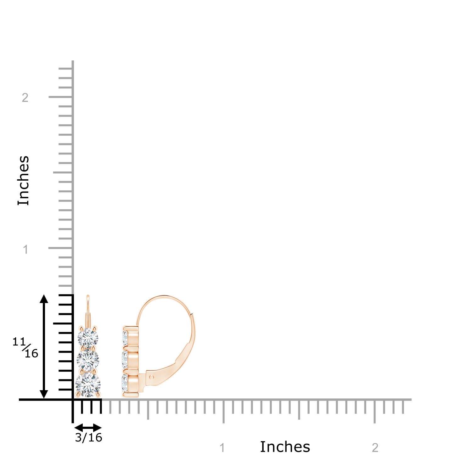 G, VS2 / 0.92 CT / 14 KT Rose Gold