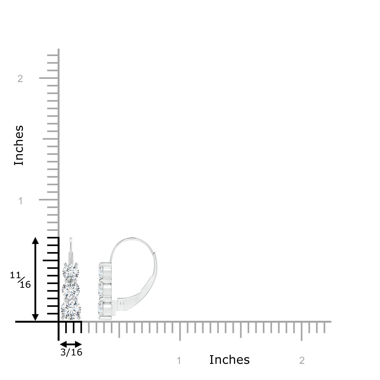 G, VS2 / 0.92 CT / 14 KT White Gold