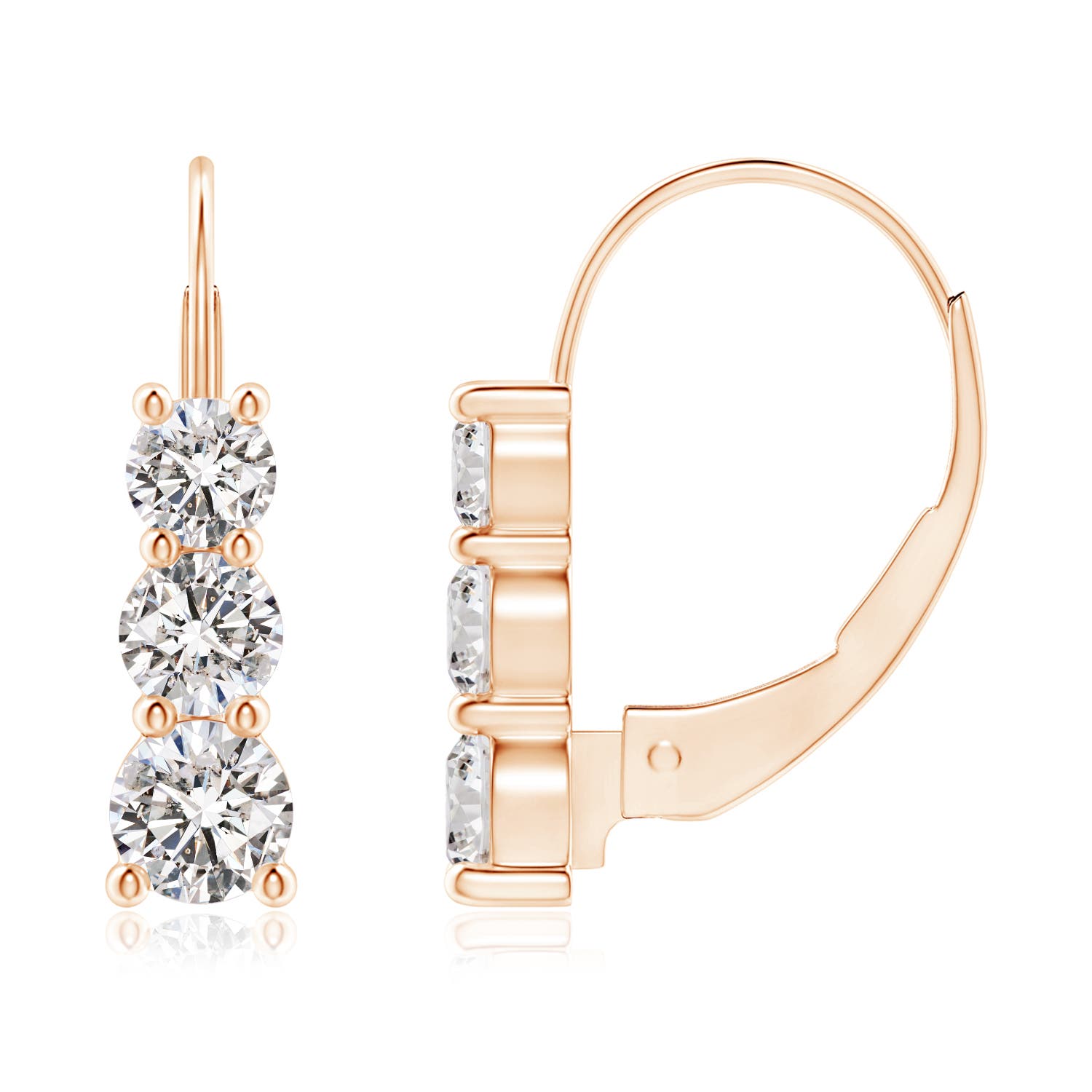 I-J, I1-I2 / 0.92 CT / 14 KT Rose Gold