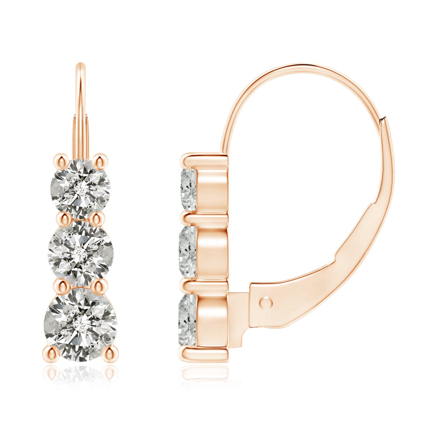 K, I3 / 0.92 CT / 14 KT Rose Gold