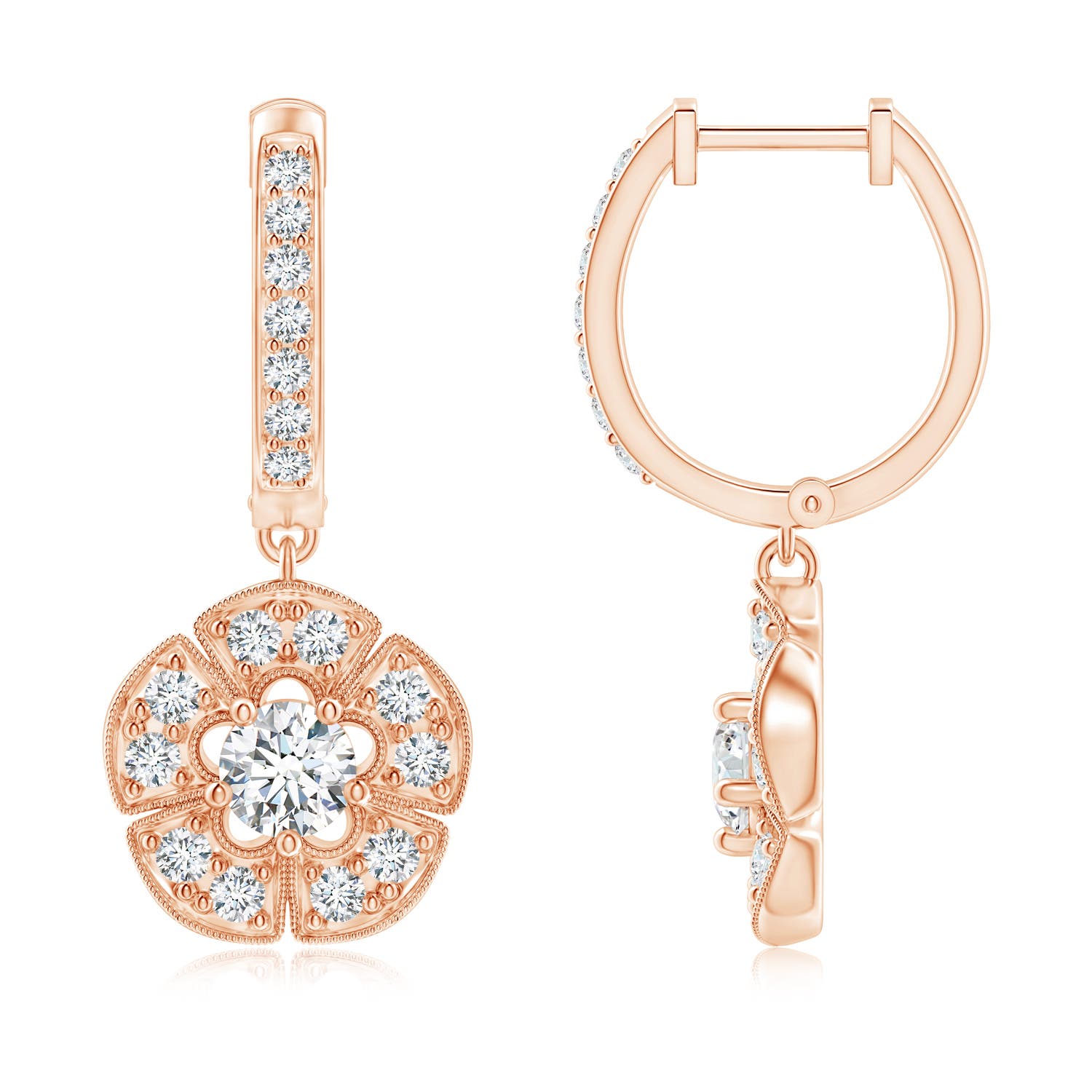 G, VS2 / 0.82 CT / 14 KT Rose Gold