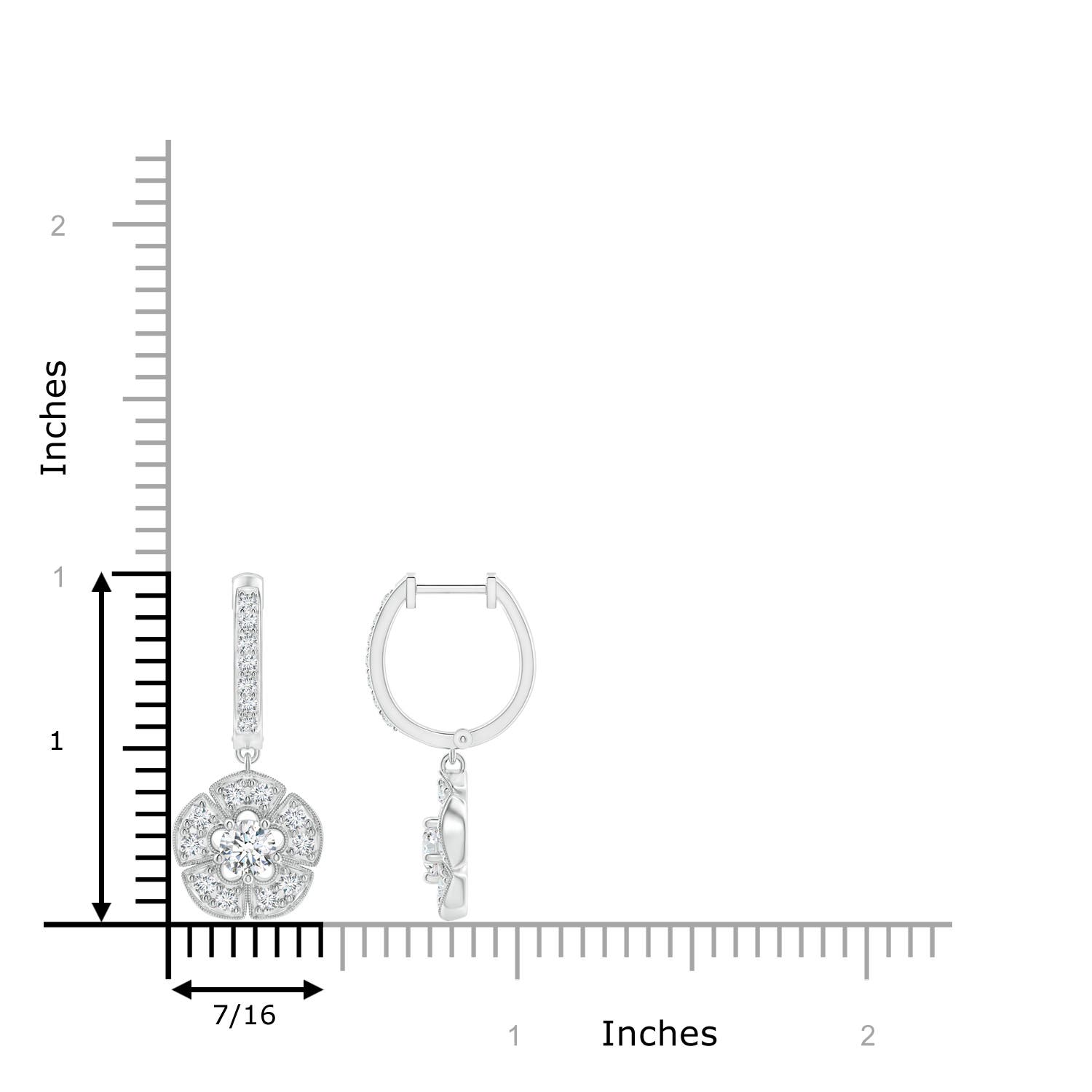 G, VS2 / 0.82 CT / 14 KT White Gold