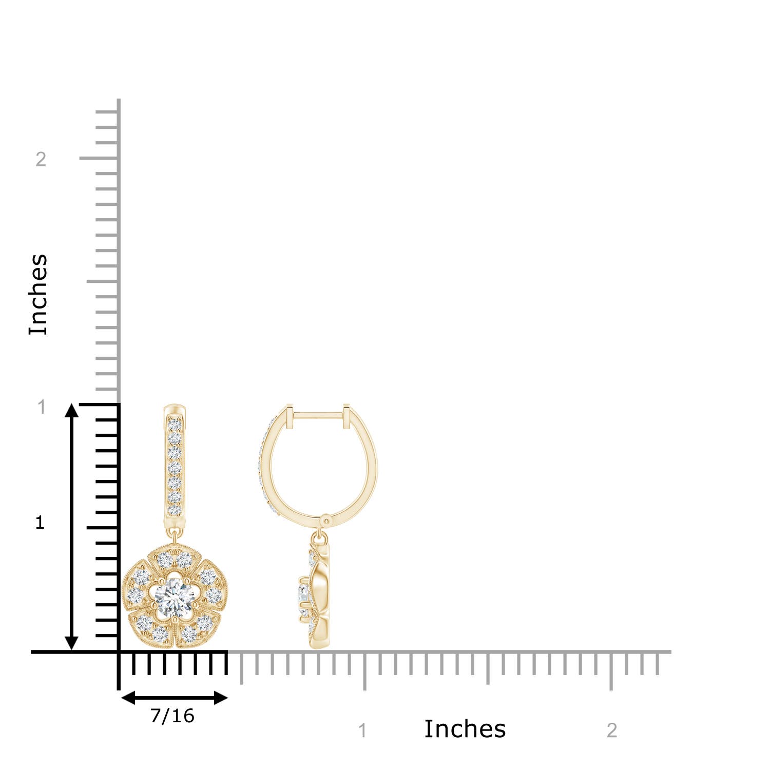 F-G, VS / 0.82 CT / 14 KT Yellow Gold