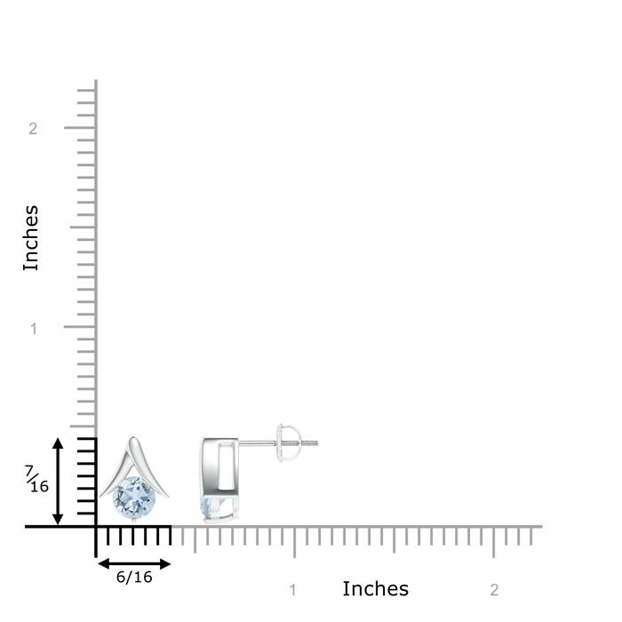 A - Aquamarine / 1.44 CT / 14 KT White Gold