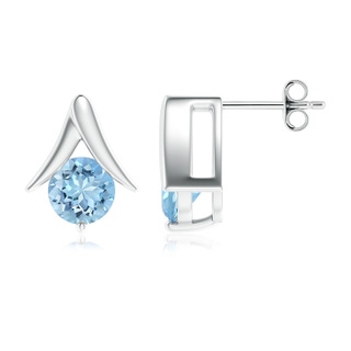 Round AAAA Aquamarine