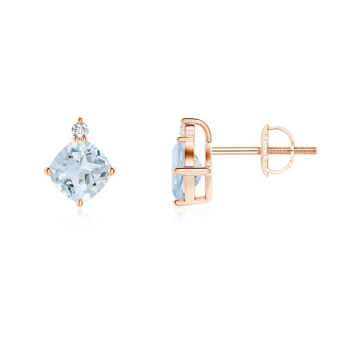 A - Aquamarine / 1.07 CT / 14 KT Rose Gold