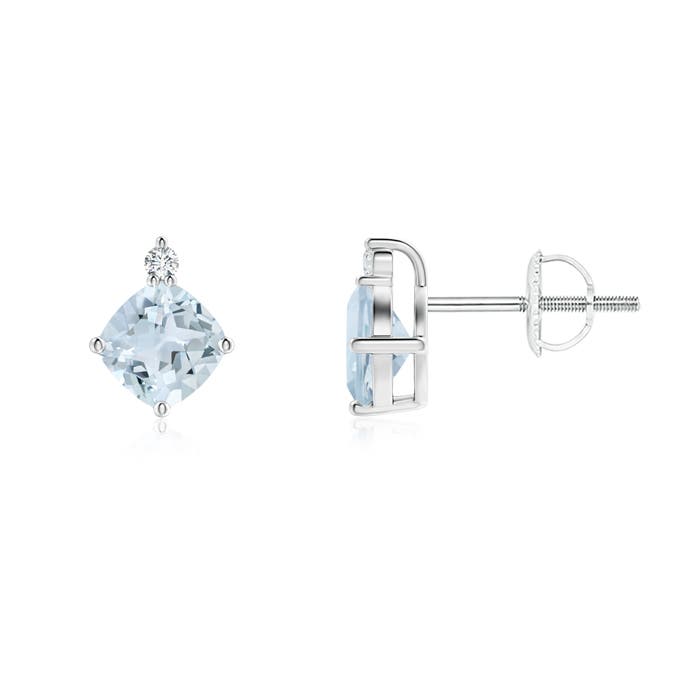 A - Aquamarine / 1.07 CT / 14 KT White Gold