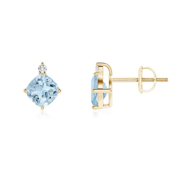 AA - Aquamarine / 1.07 CT / 14 KT Yellow Gold