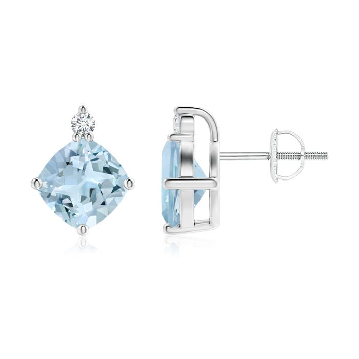 AA - Aquamarine / 2.88 CT / 14 KT White Gold