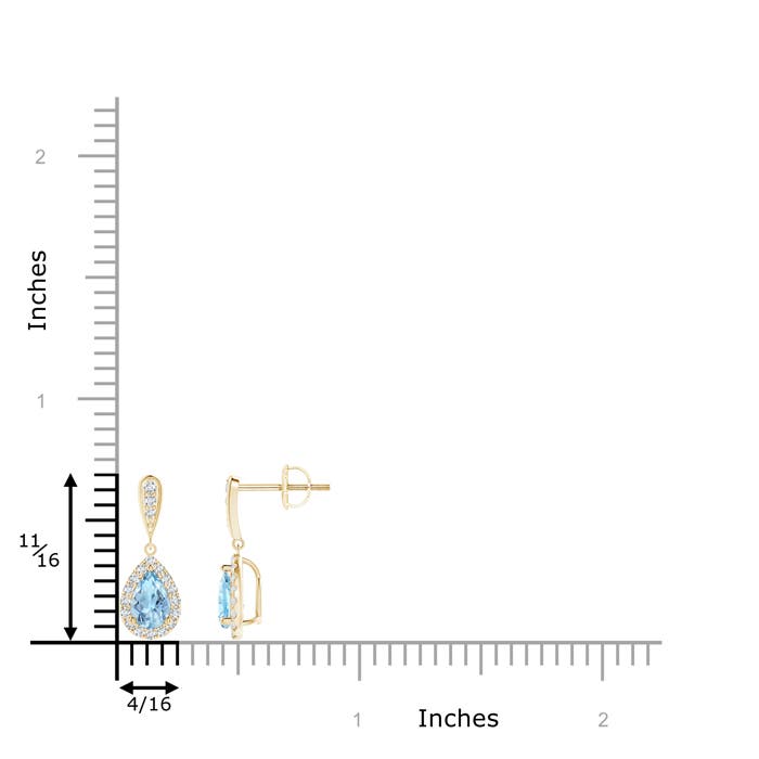 AAA - Aquamarine / 0.84 CT / 14 KT Yellow Gold