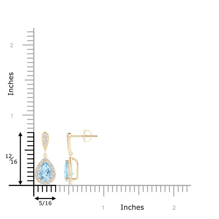 AAA - Aquamarine / 1.37 CT / 14 KT Yellow Gold