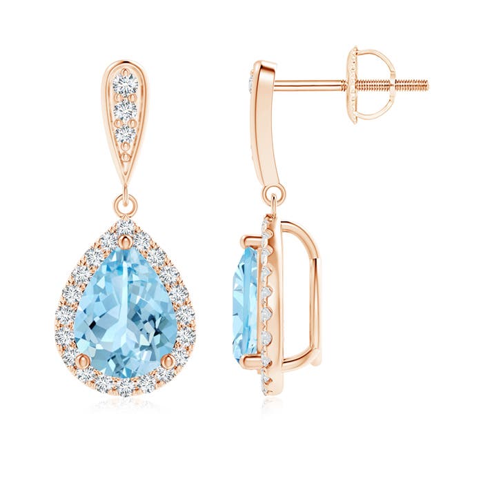 AAAA - Aquamarine / 2.09 CT / 14 KT Rose Gold