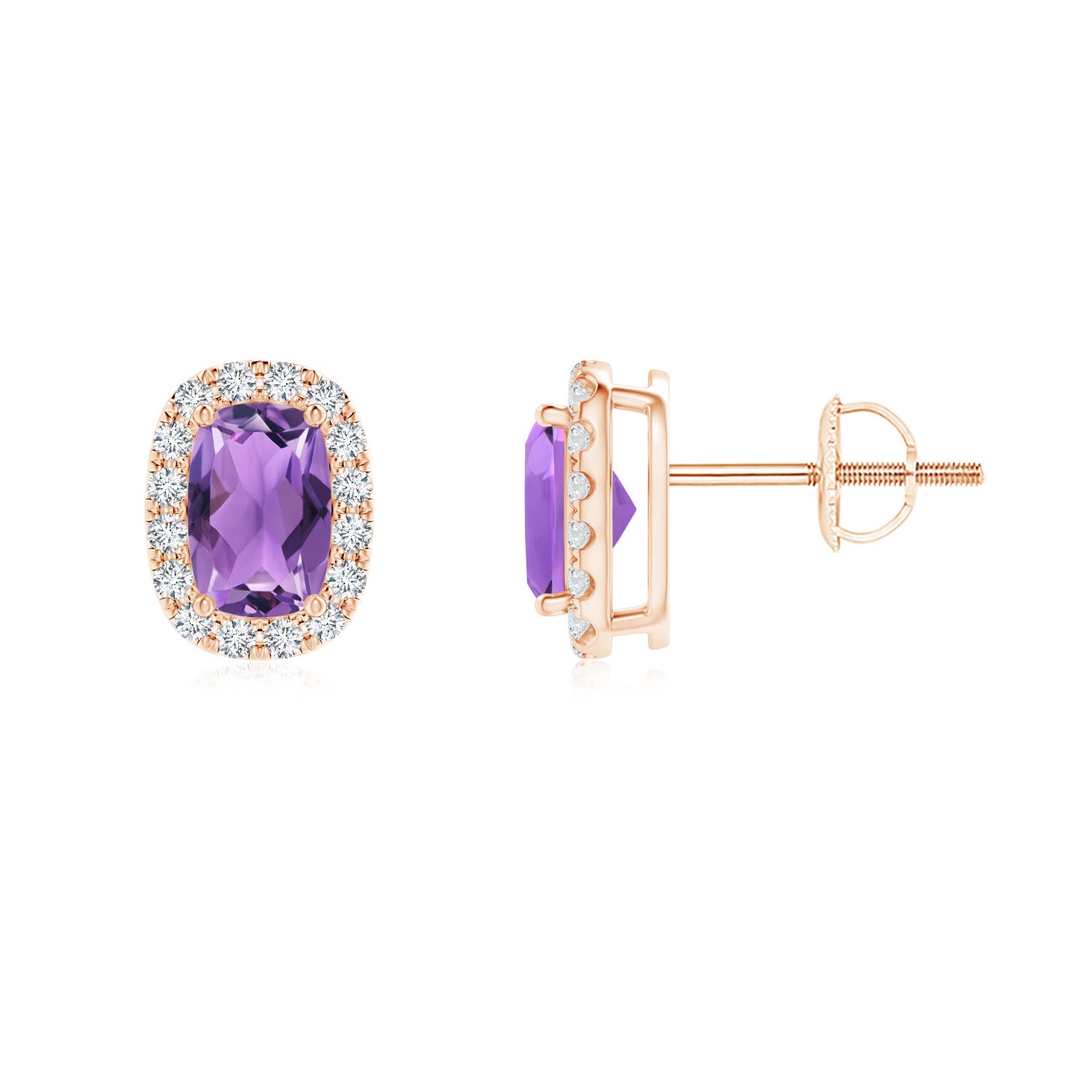 AA - Amethyst / 1.23 CT / 14 KT Rose Gold