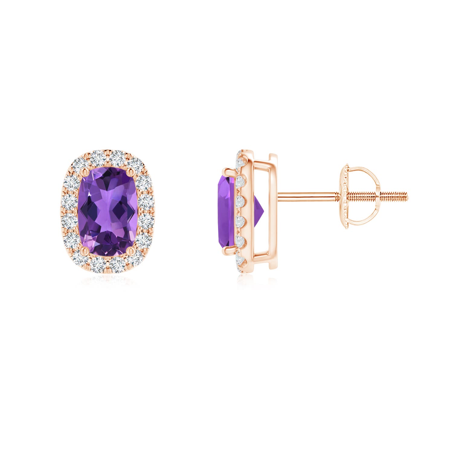 AAA - Amethyst / 1.23 CT / 14 KT Rose Gold