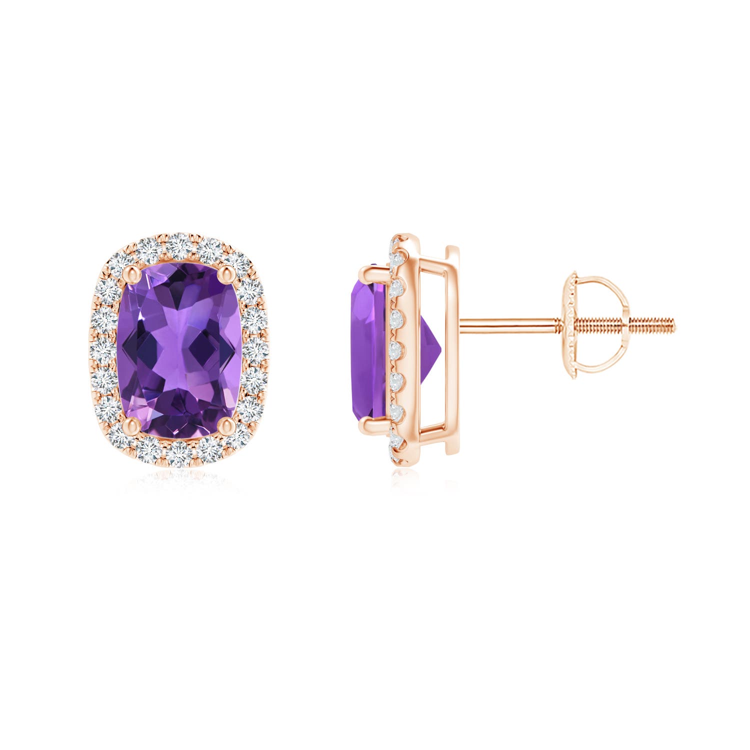 AAA - Amethyst / 1.64 CT / 14 KT Rose Gold