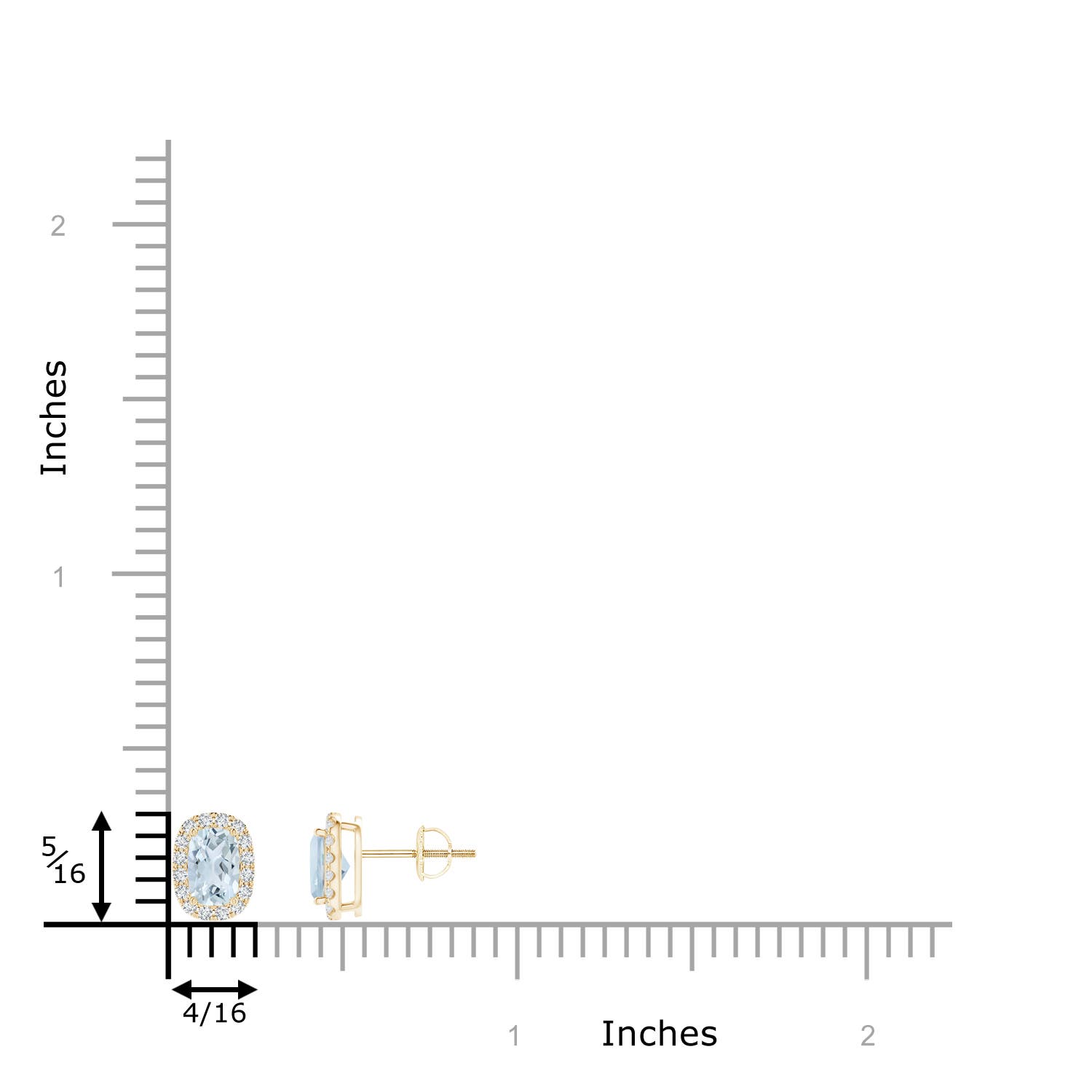 A - Aquamarine / 1.19 CT / 14 KT Yellow Gold