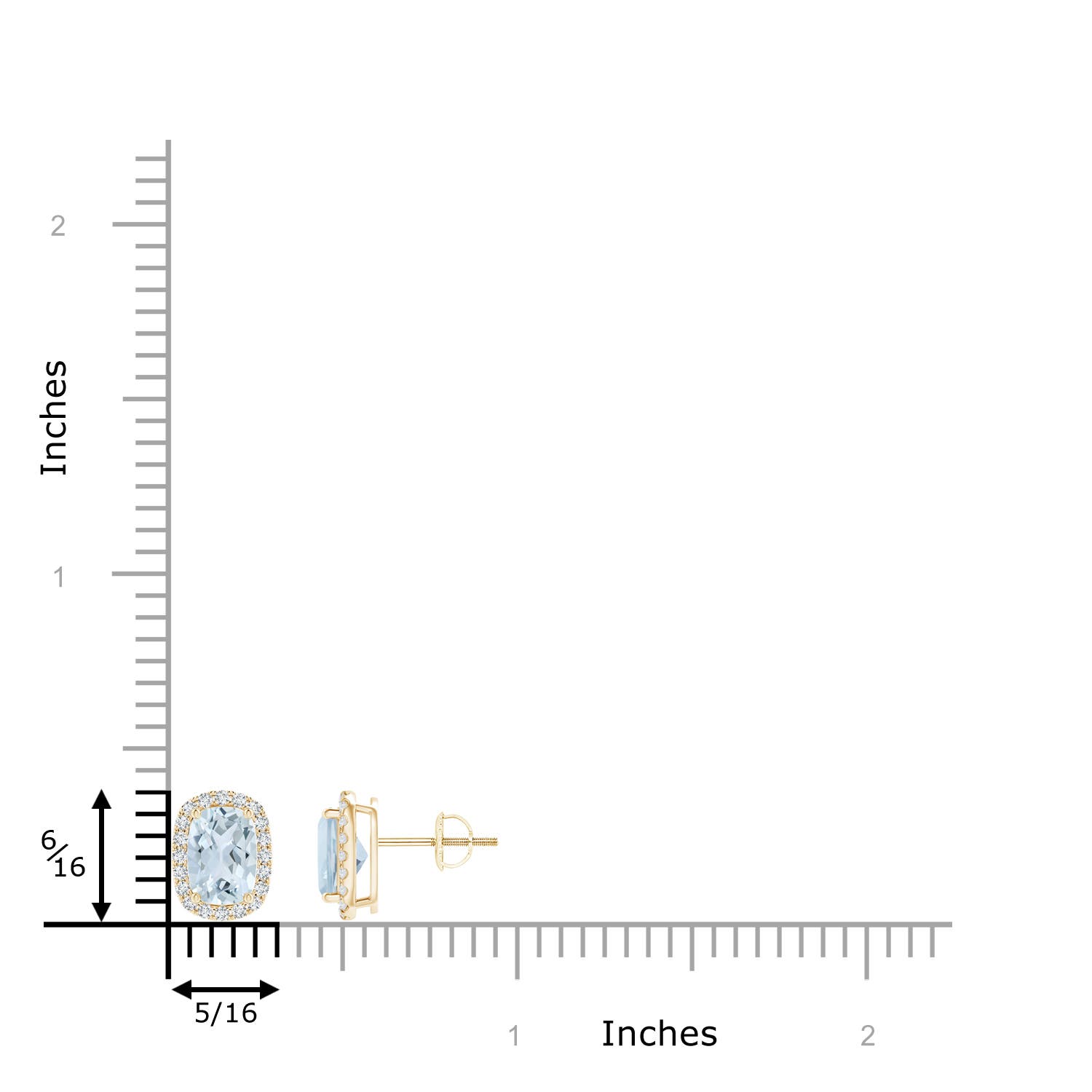 A - Aquamarine / 2.04 CT / 14 KT Yellow Gold