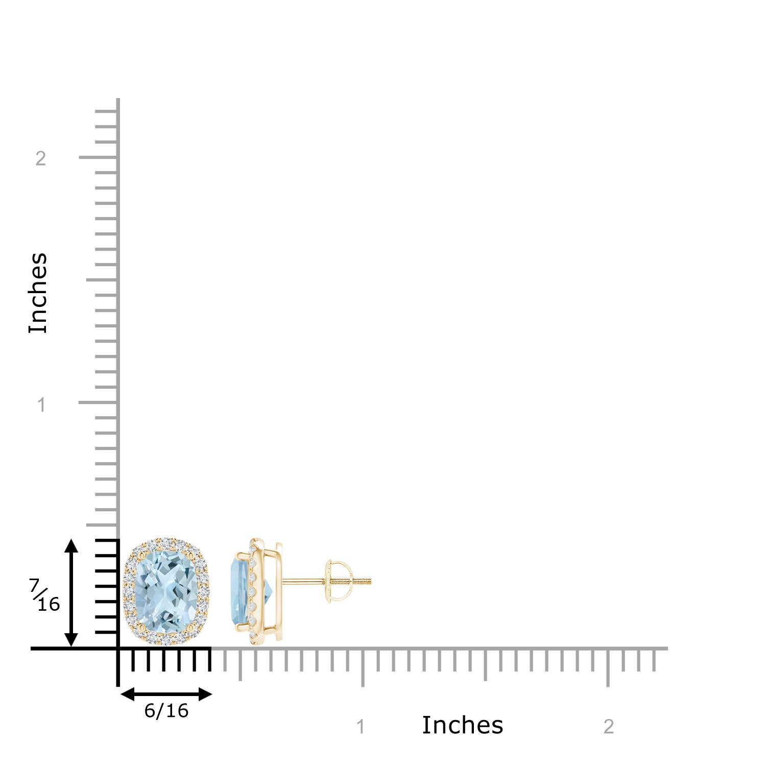 AA - Aquamarine / 2.72 CT / 14 KT Yellow Gold