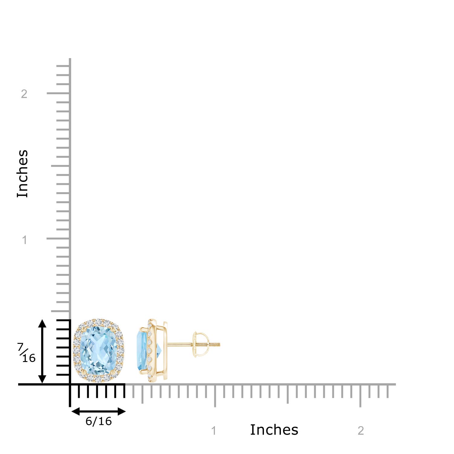 AAA - Aquamarine / 2.72 CT / 14 KT Yellow Gold