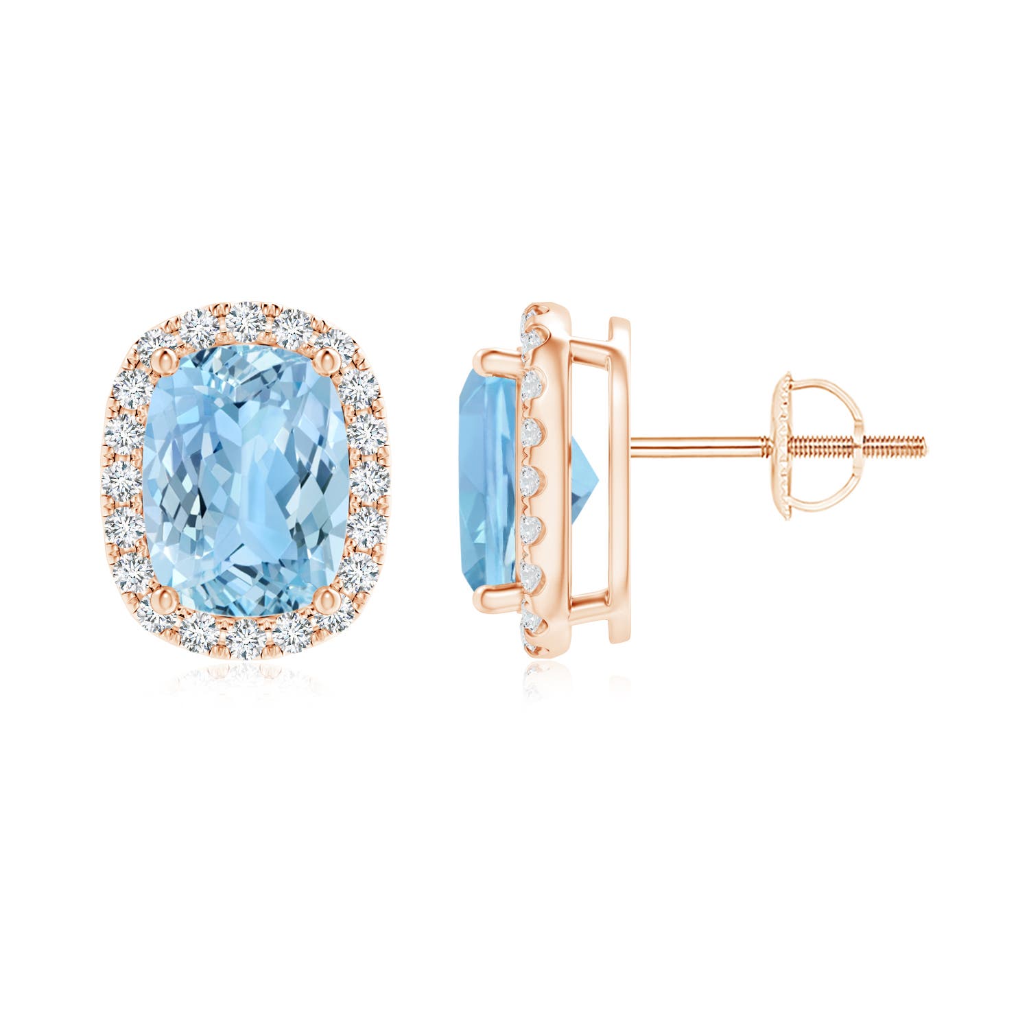 AAAA - Aquamarine / 2.72 CT / 14 KT Rose Gold